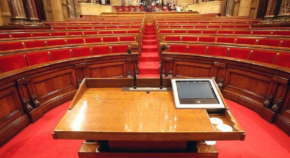El hemiciclo del Parlamento de Cataluña