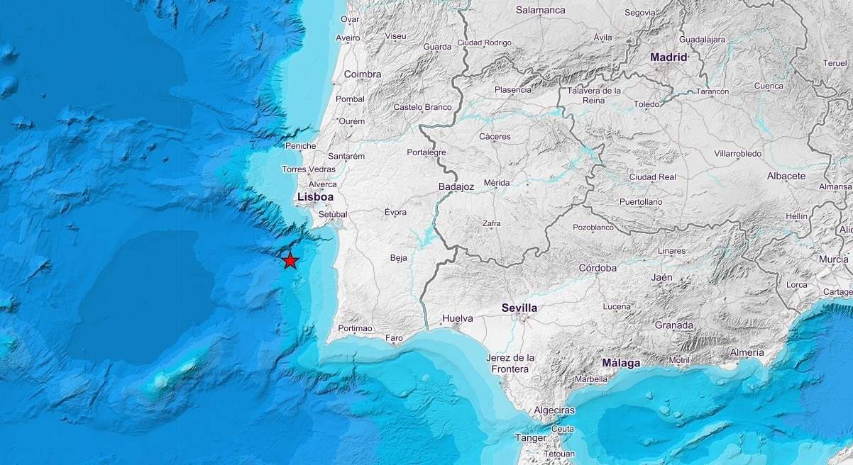 Terremoto registrado en Portugal.