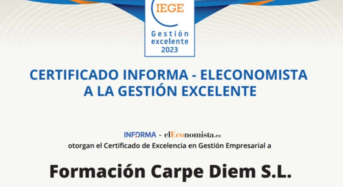 Gestión empresarial excelente