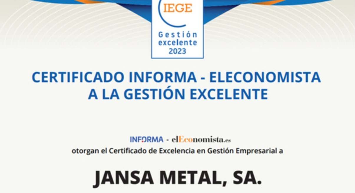 Gestión empresarial excelente