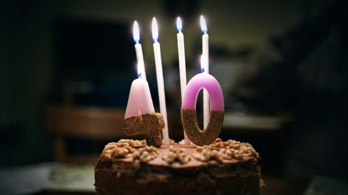 tarta de cumpleaños 40 años