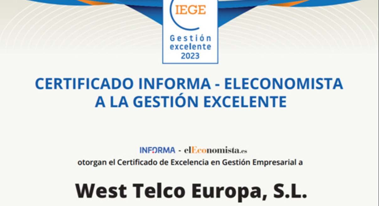 Gestión empresarial excelente