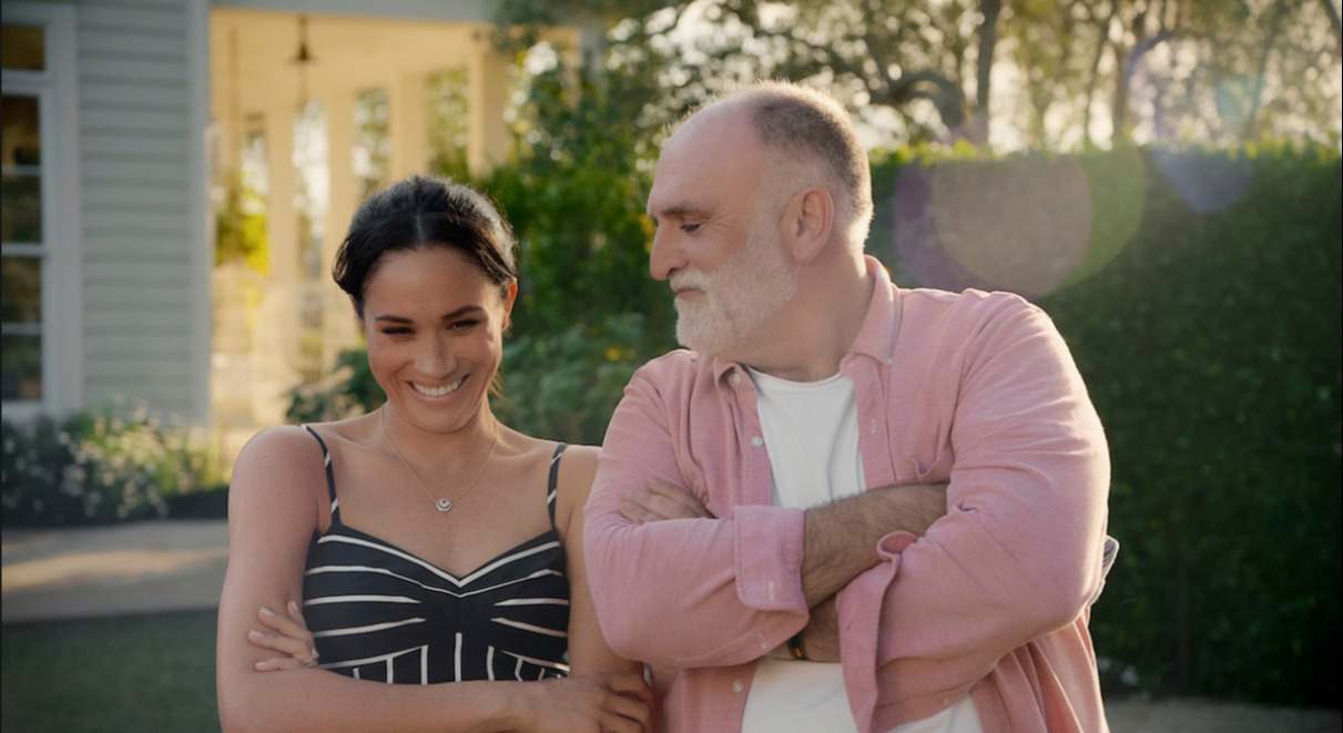 Meghan Markle en su docuserie de Netflix con el chef José Andrés 