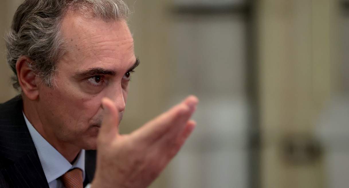 Jacobo Daz CFO de Bankinter en un momento de la entrevista JUAN CARLOS ROJAS