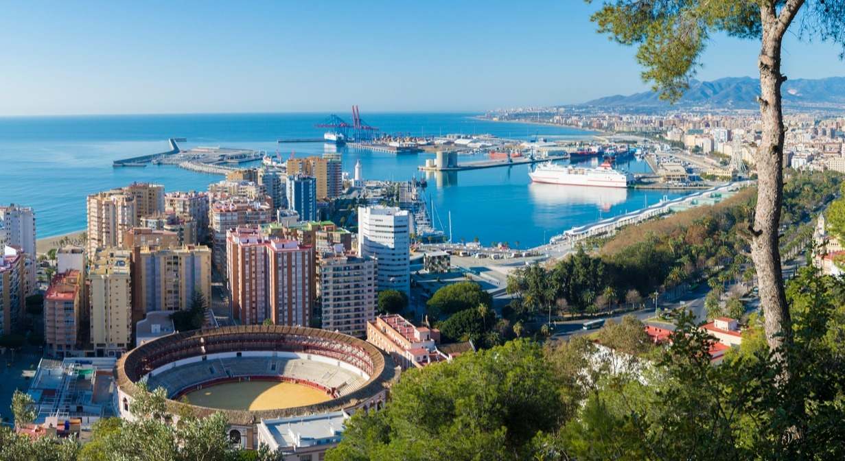 Vistas de la ciudad de Málaga