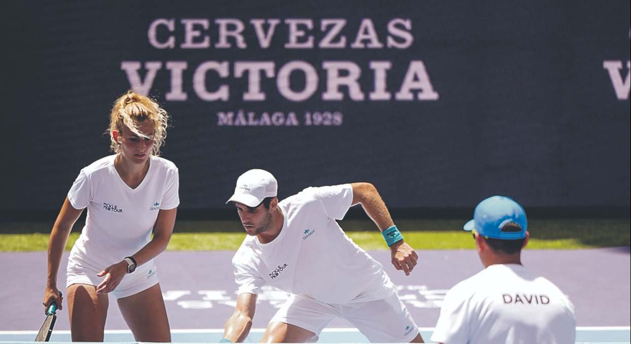 David Illescas, Ignasi de Rueda, Eleana Rodino. Málaga Spanish Open 2025.