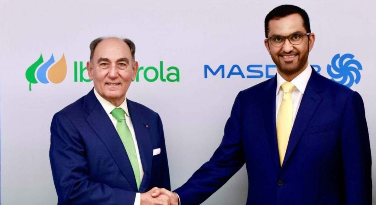 Ignacio Galán, presidente de Iberdrola, y Al Jaber, p