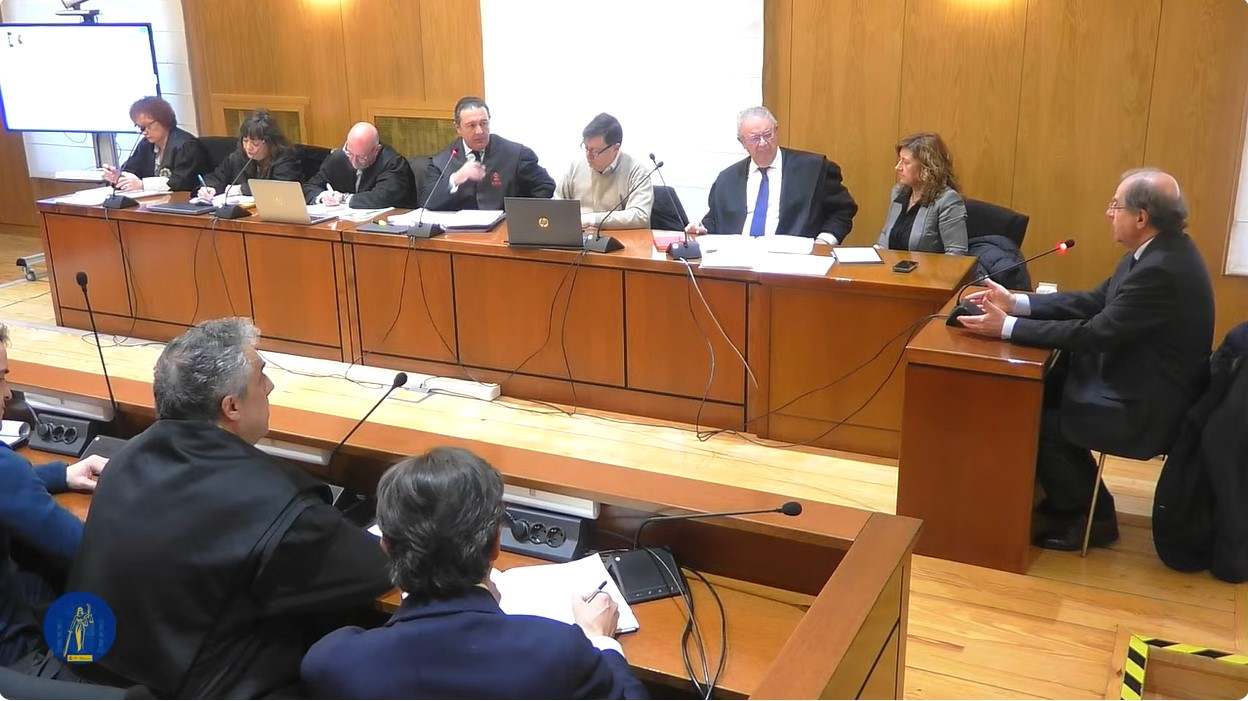 Juan Vicente Herrera durante su declaración en juicio Perla Negra