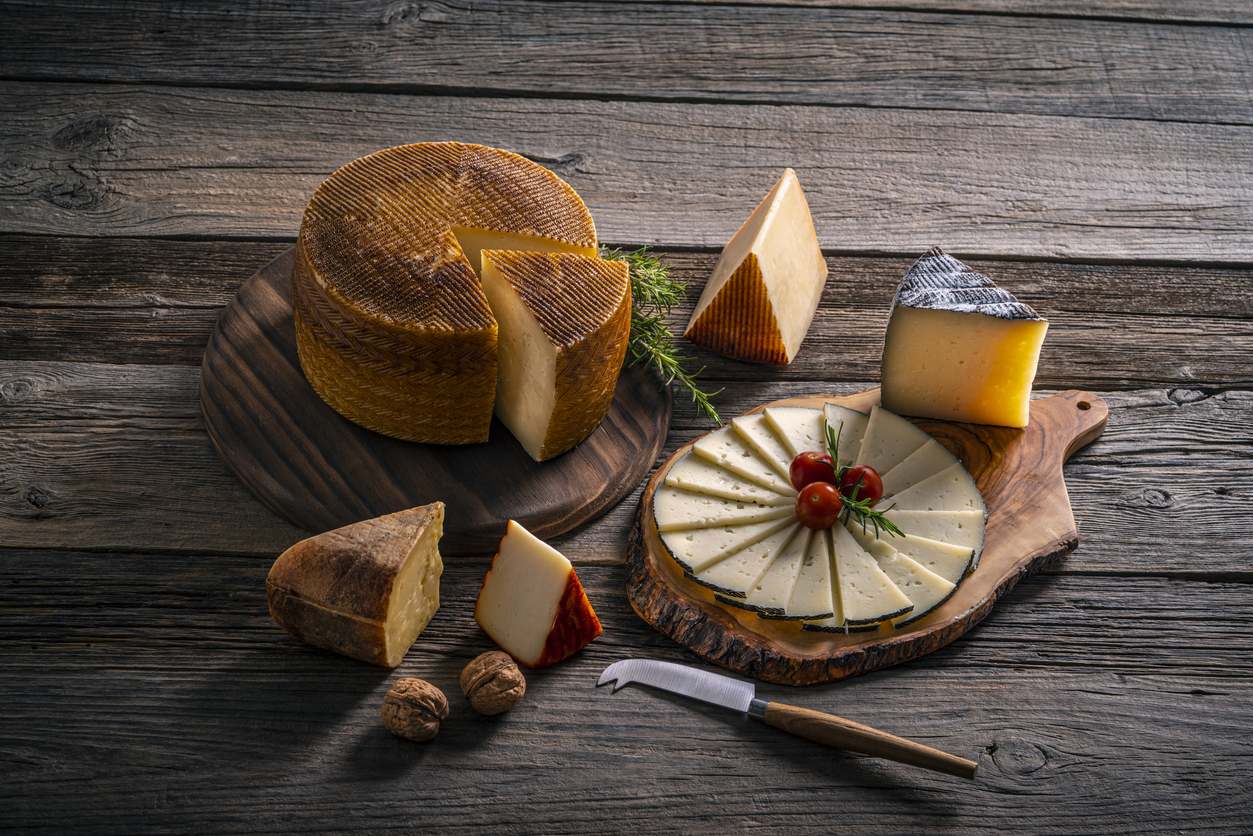 Una tabla de quesos