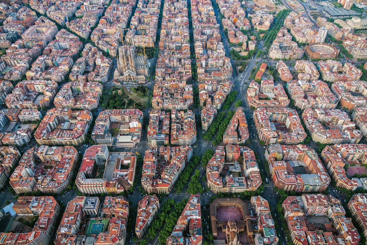 Vista aérea de Barcelona 