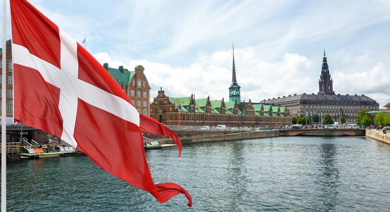 Vista del centro histórico de Copenhague