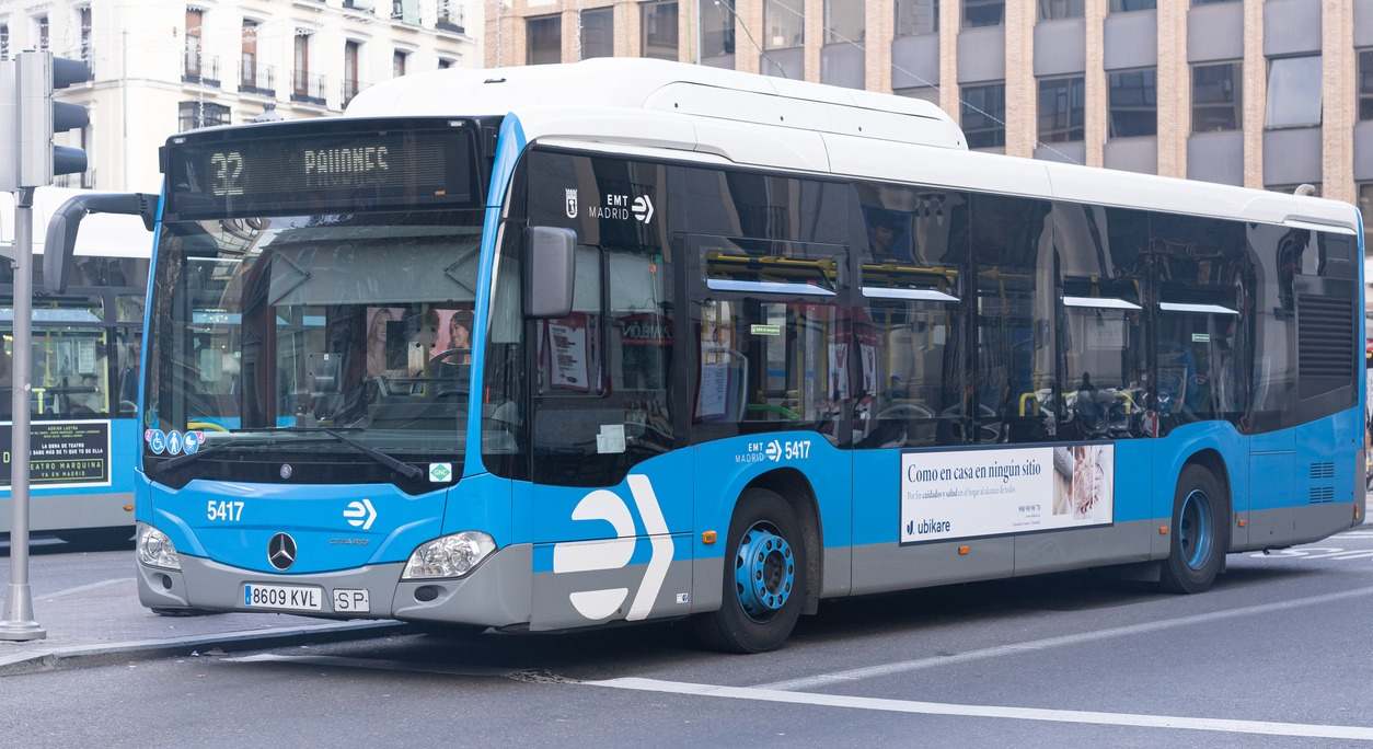autobuses de la EMT de Madrid. / Foto: EP