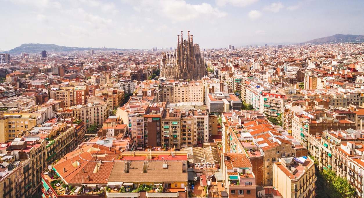 Vista aérea de Barcelona