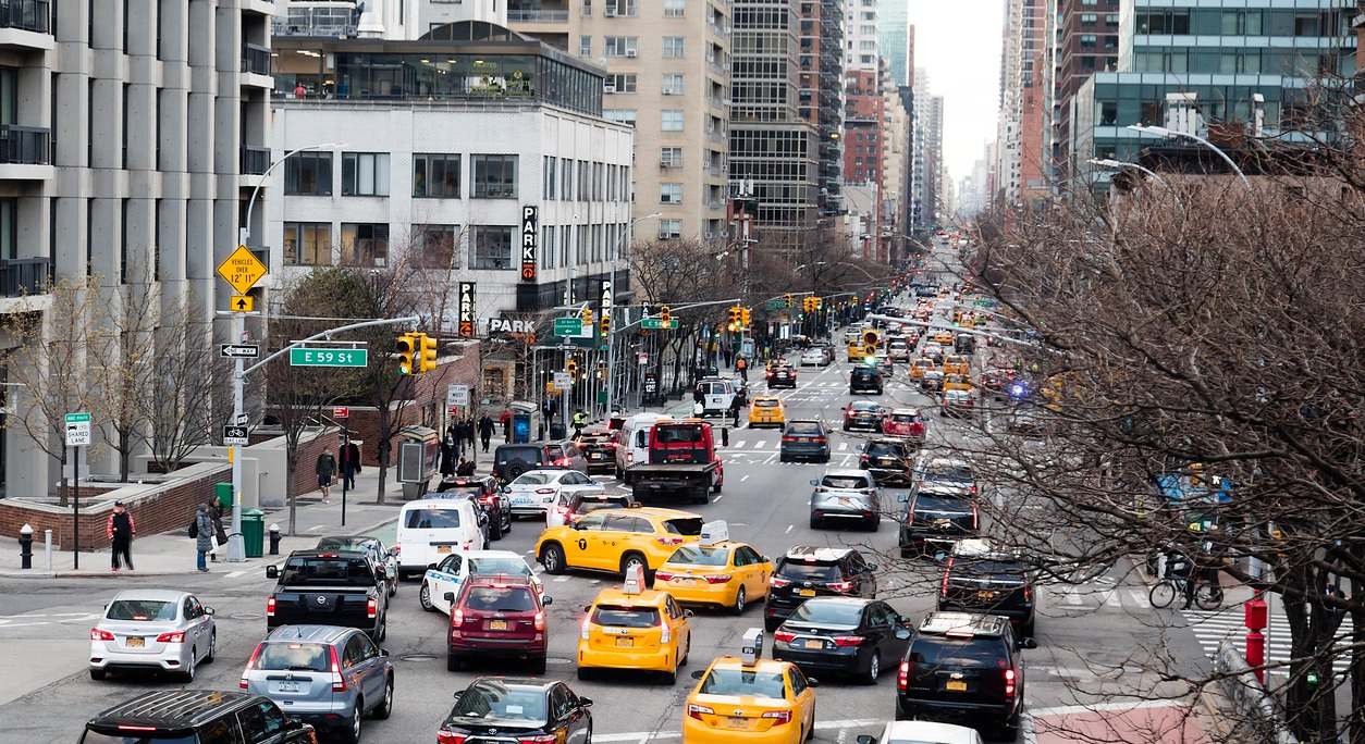 tráfico en Manhattan