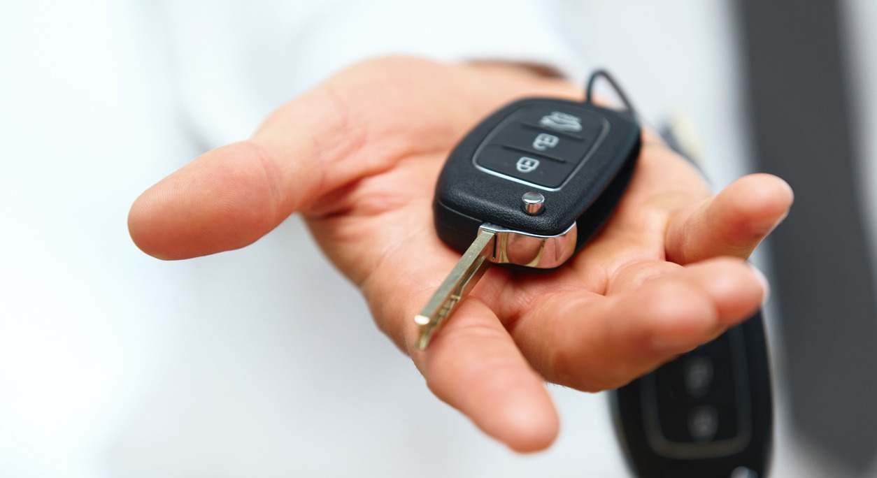 Llave a distancia para abrir un coche