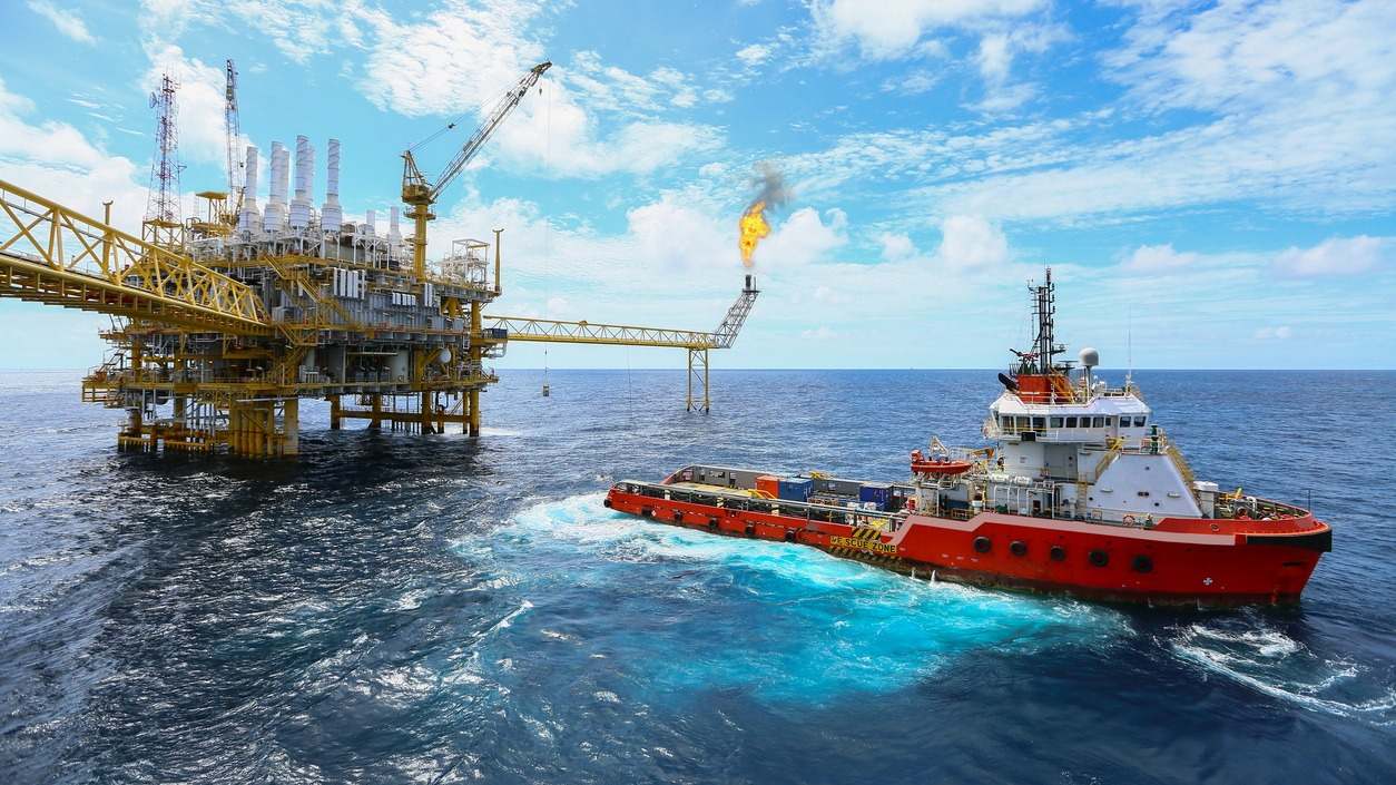 Brasil petróleo plataforma offshore marina
