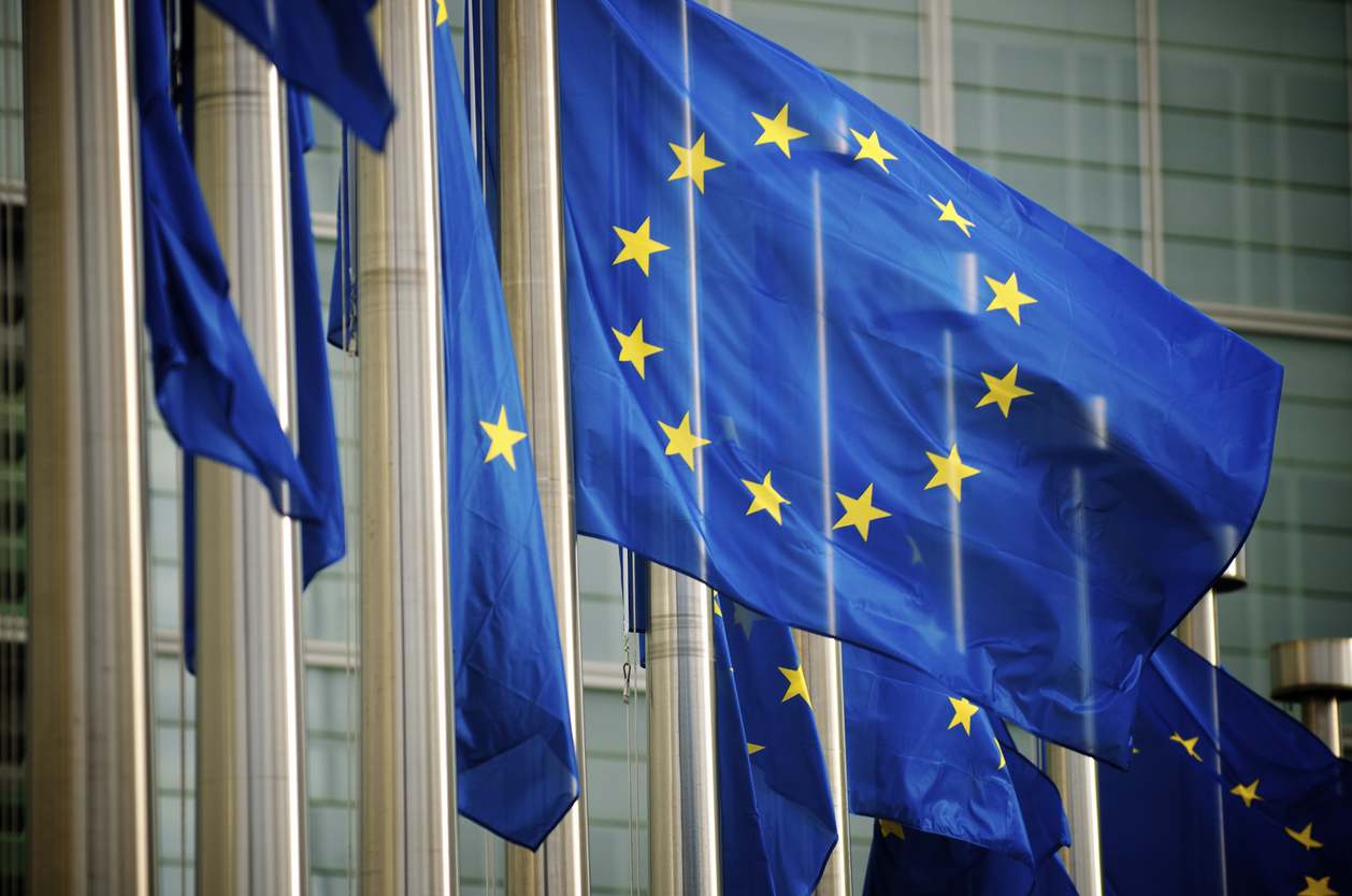 Banderas de la Unión europea. / Foto: iStock