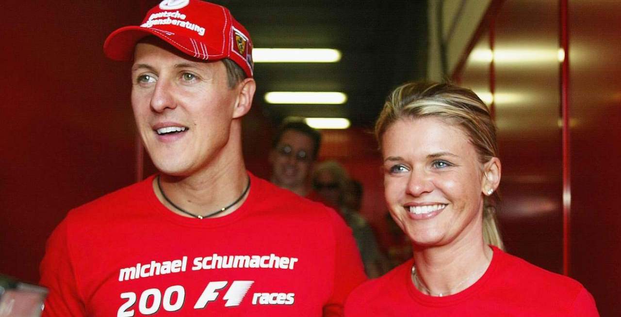 Michael Schumacher y su mujer