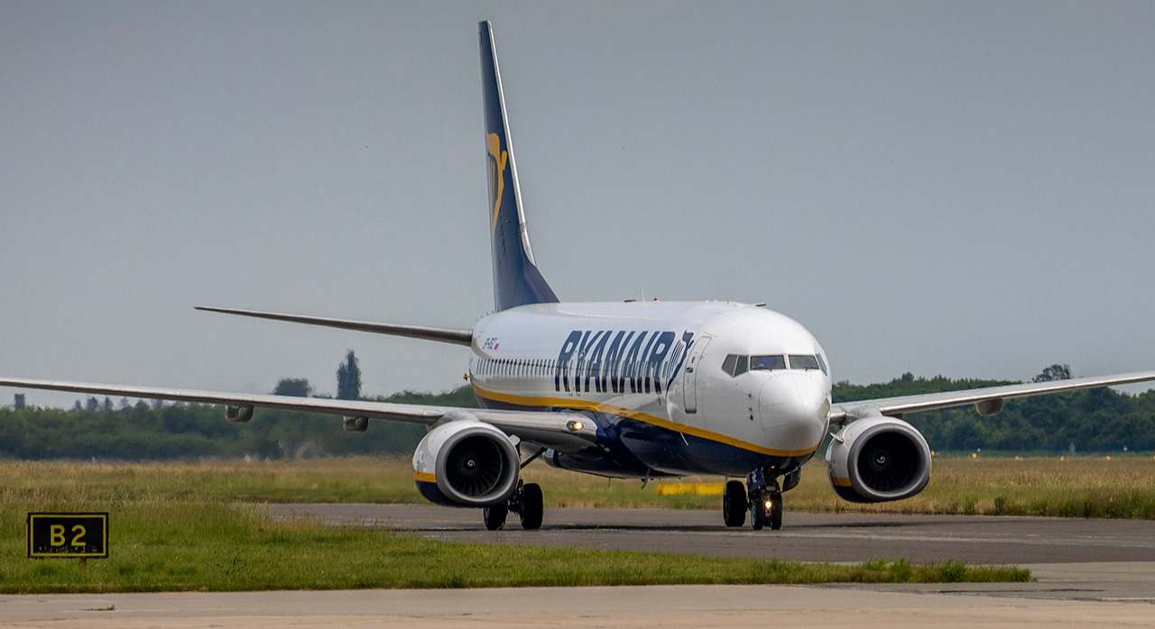 Avión de Ryanair. / Ryanair - Piotr Mitelski
