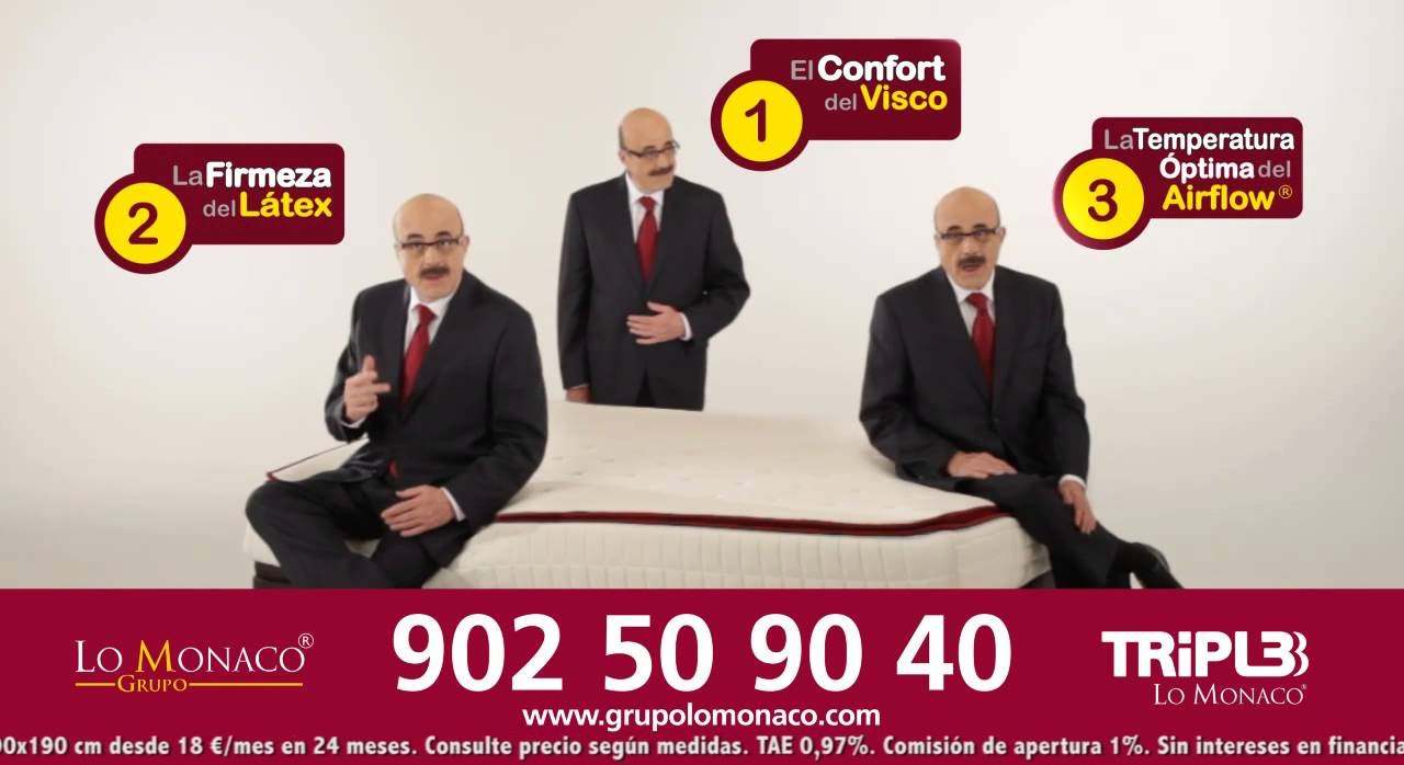 Publicidad de Lo Mónaco con Constantino Romero en una imagen de archivo.