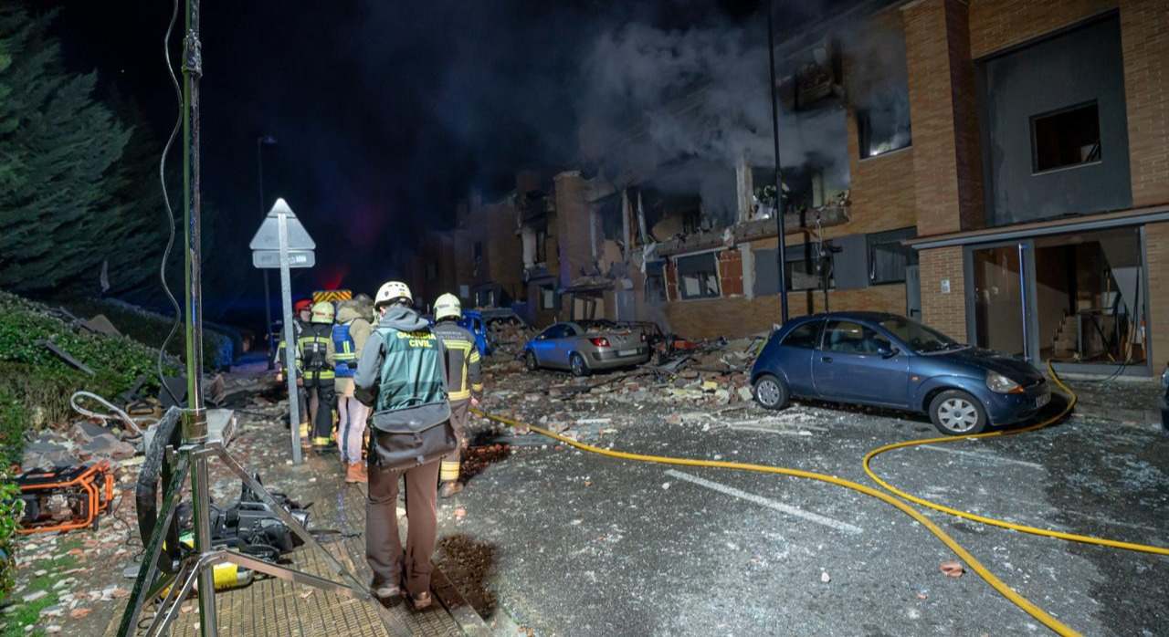 Explosión de gas en Navarra. / Foto: Guardia Civil.