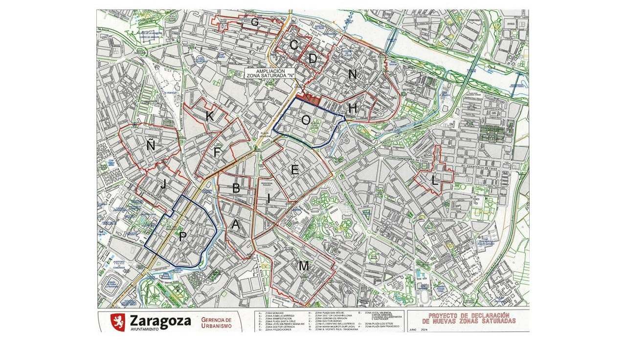 zonas saturadas Zaragoza