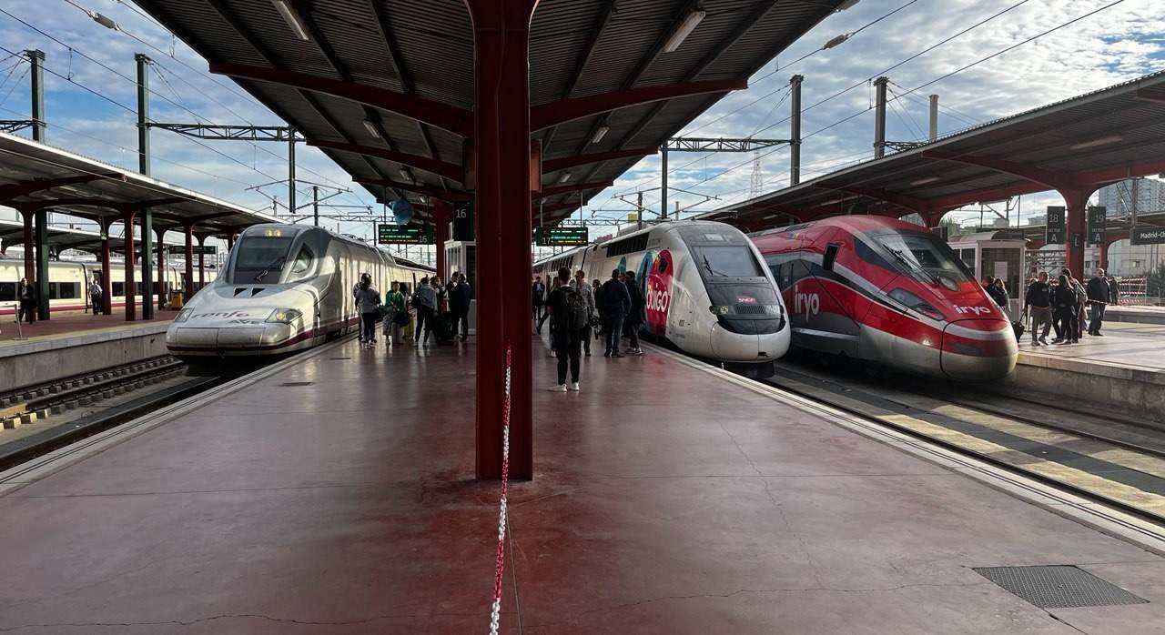Trenes de alta velocidad en Chamartín.