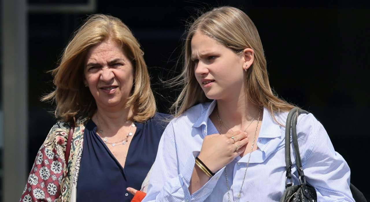 La infanta Cristina e Irene Urdangarin
