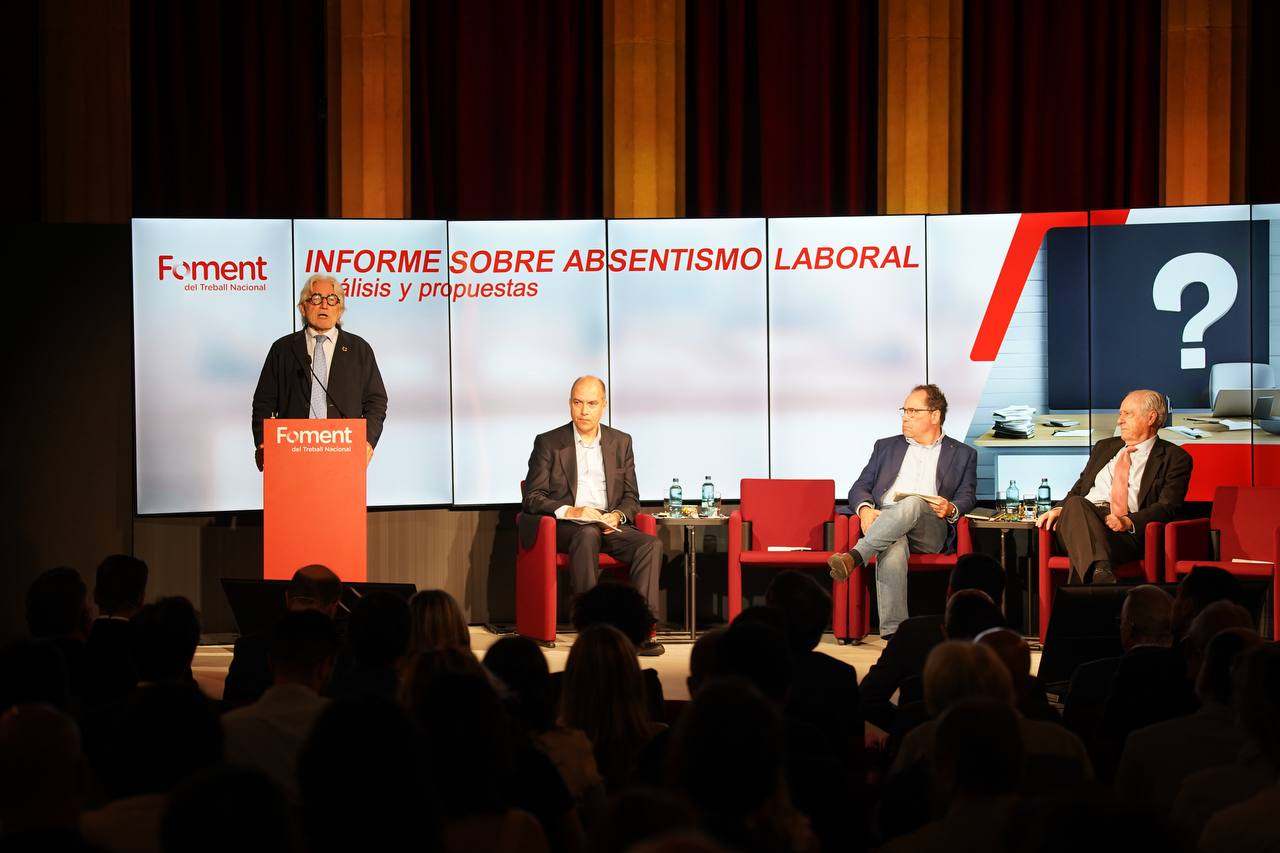 Presentación del informe sobre absentismo laboral de Foment del Treball. EE