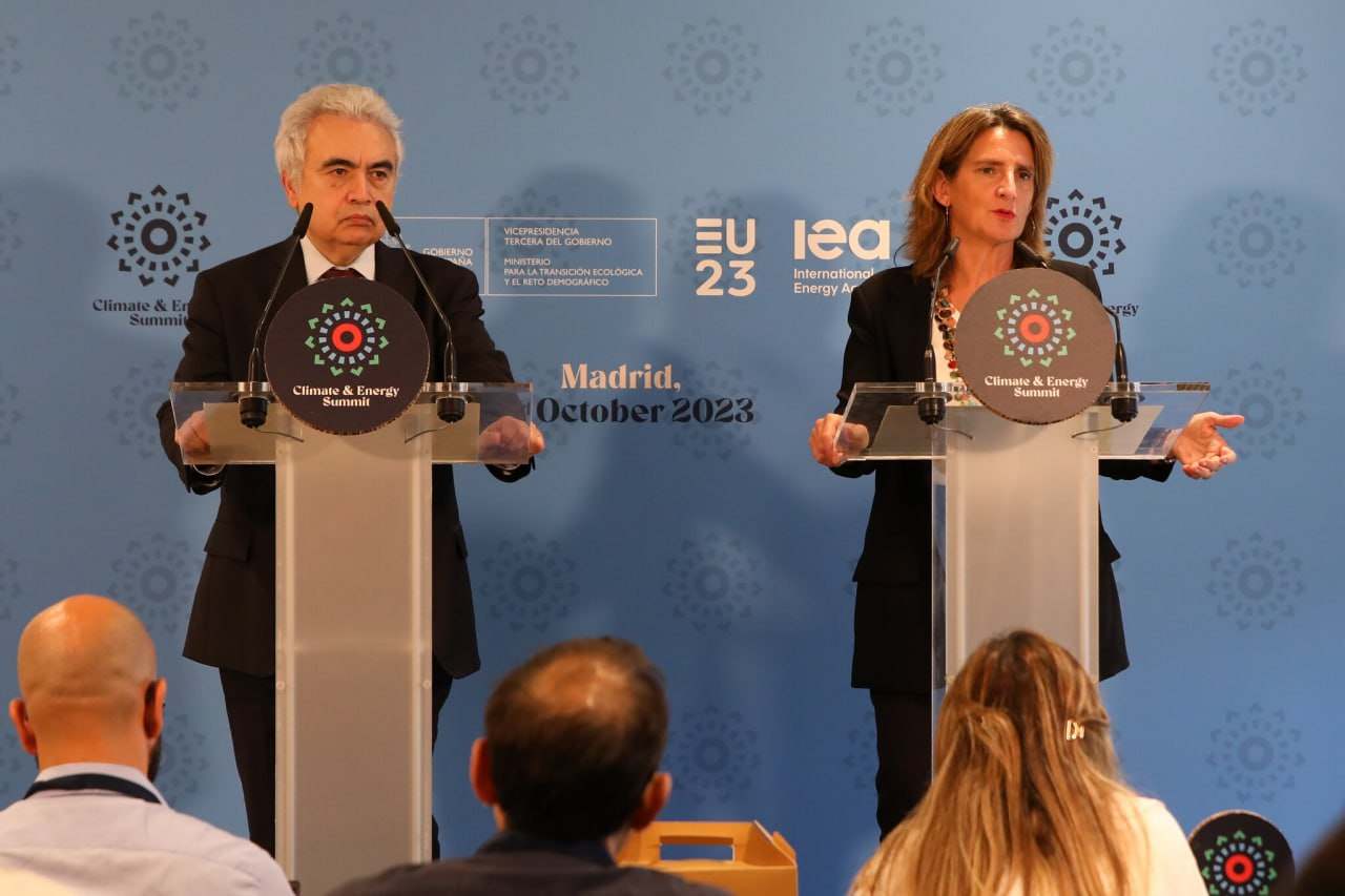 Fatih Birol y Teresa Ribera