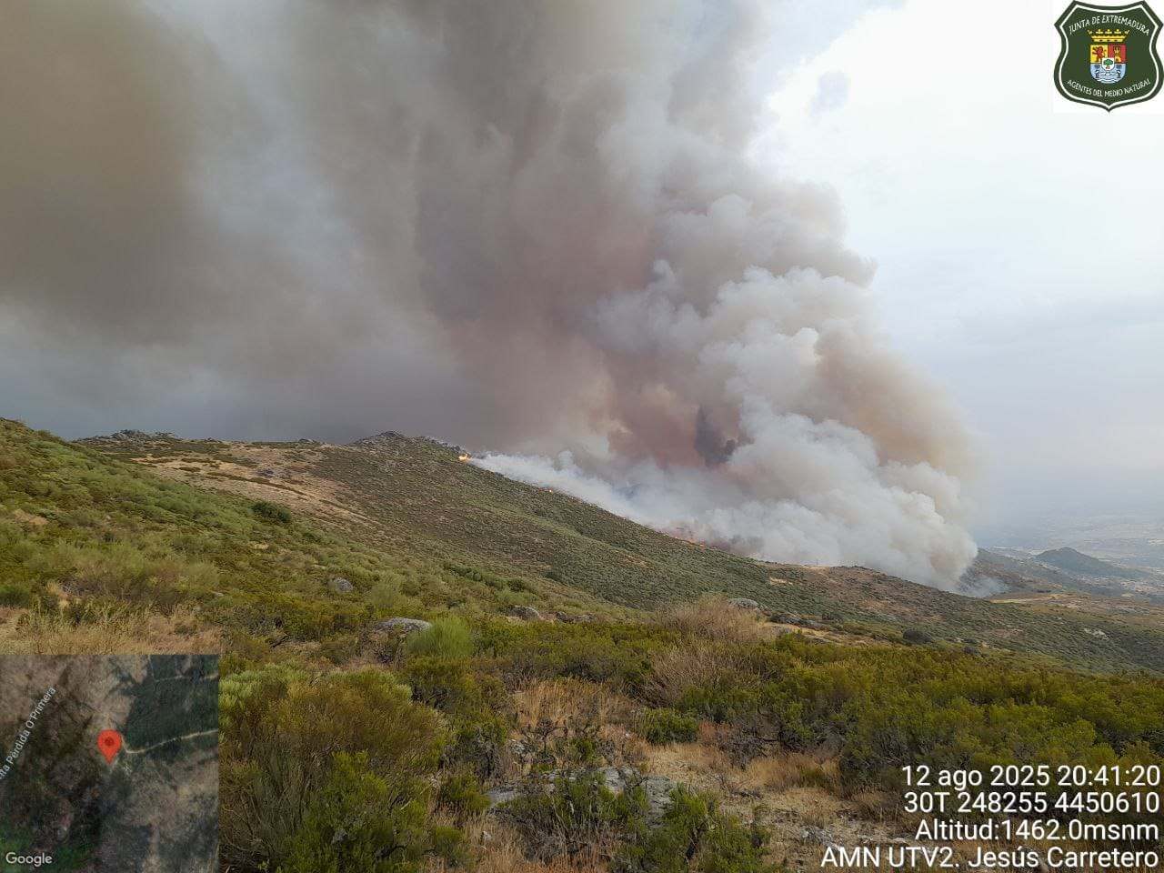 Incendio en Jarilla