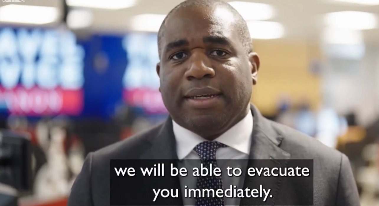 Aviso para evacuar a los turistas británicos en Líbano