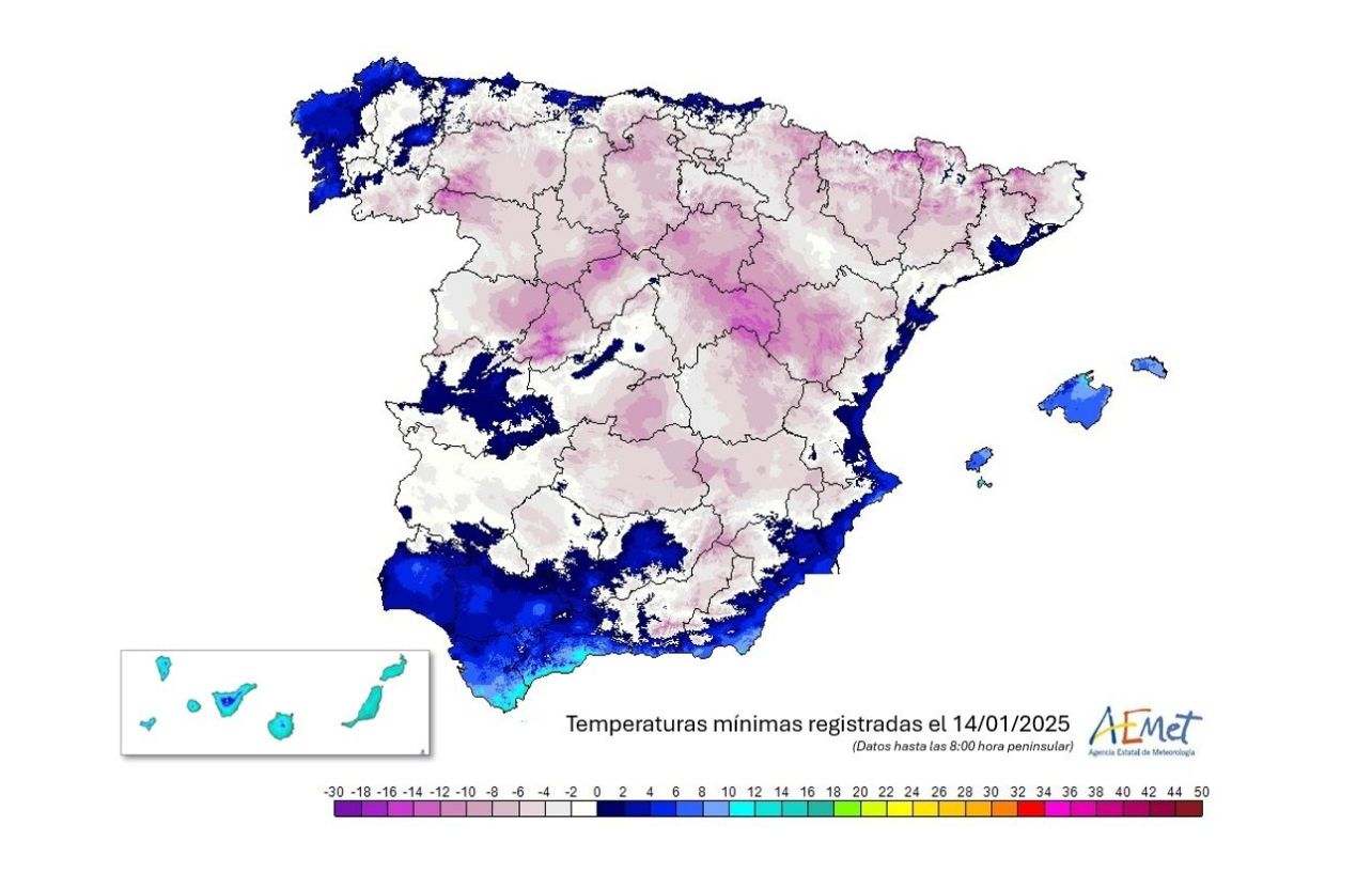 Heladas en España