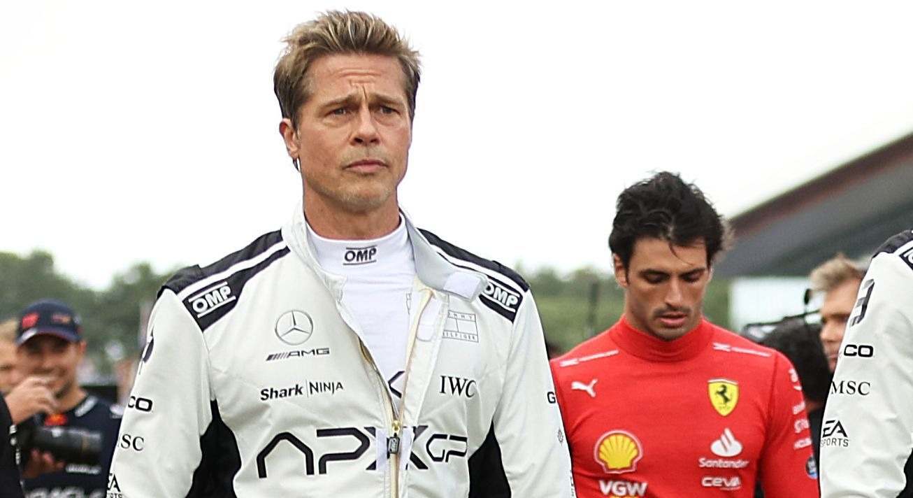 Brad Pitt y Carlos Sainz F1