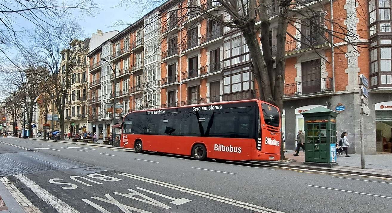 Un autobús en Bilbao