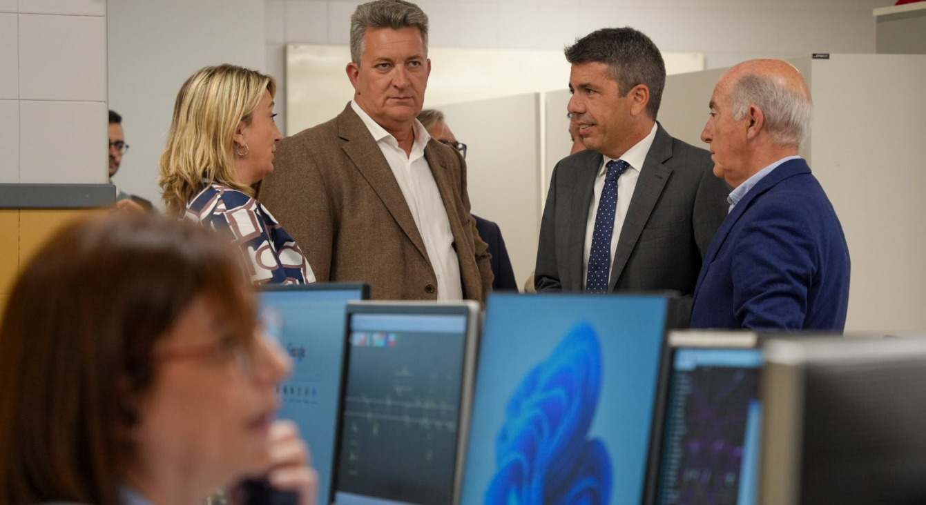 Mazón en FGV, la empresa pública de MetroValencia y Tram.