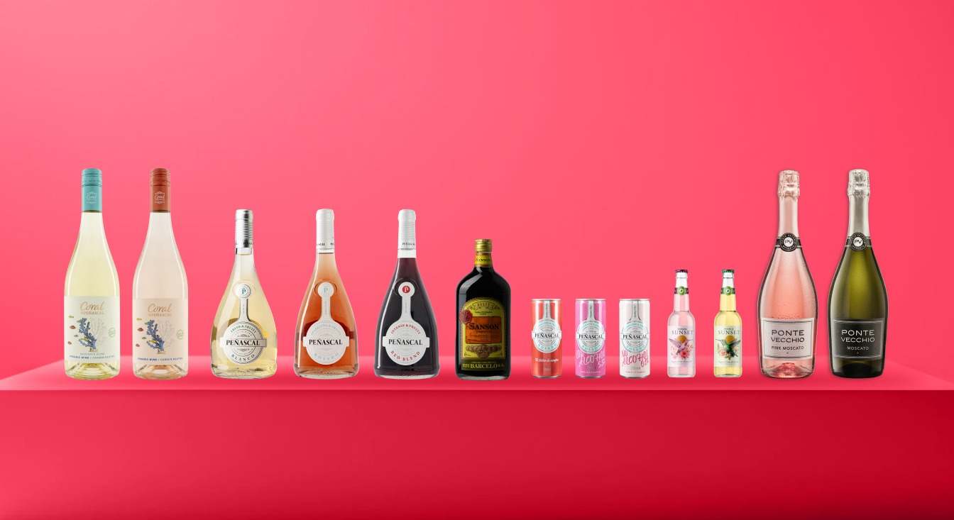 Gama de referencias de PS Wine Innovation.