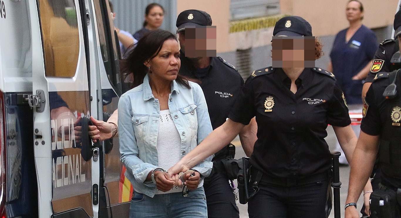 Ana Julia Quezada, a la llegada a la Audiencia Provincial de Almería, en la tercera sesión del juicio