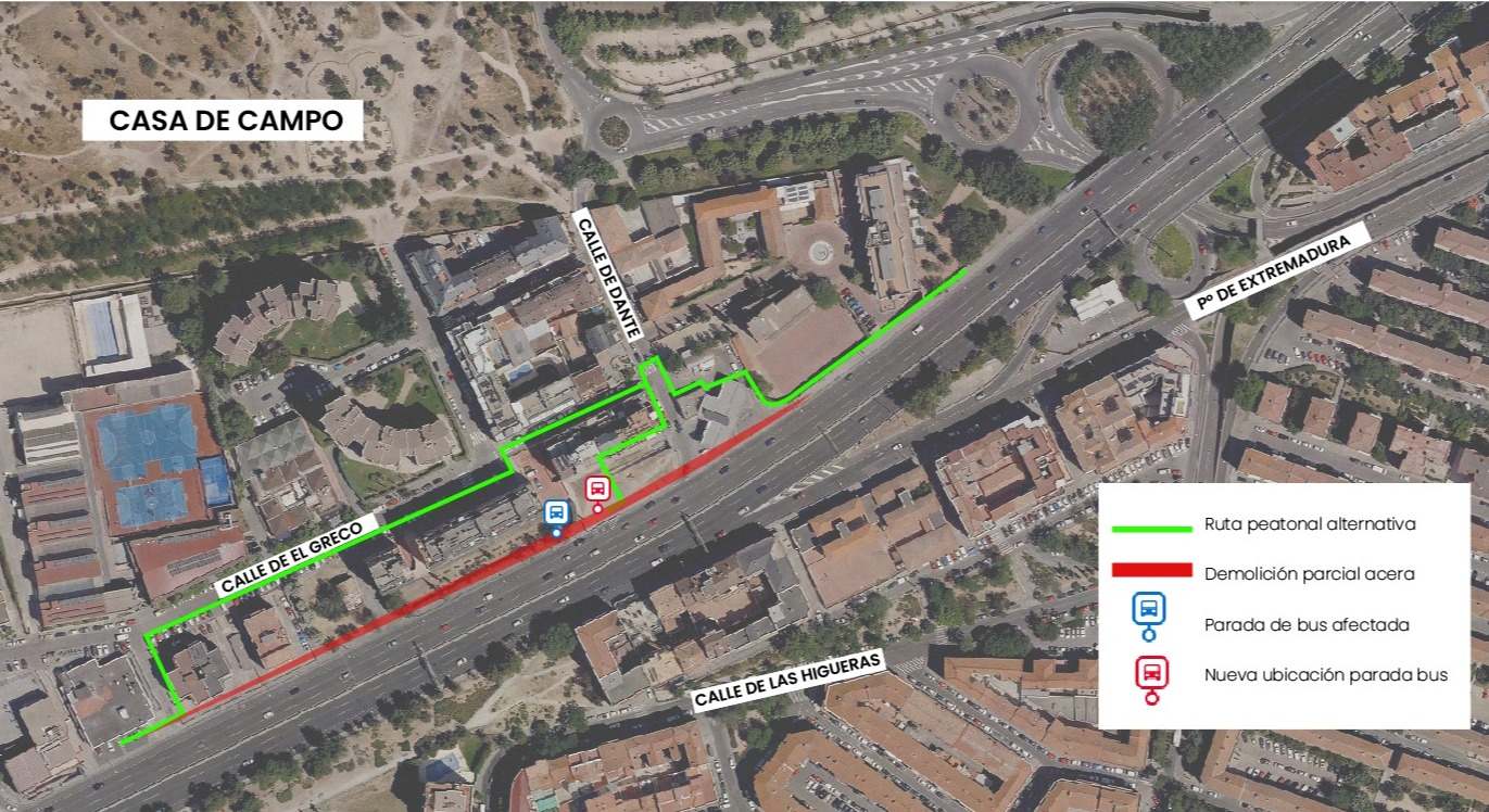 Primeras afecciones del soterramiento de la A-5