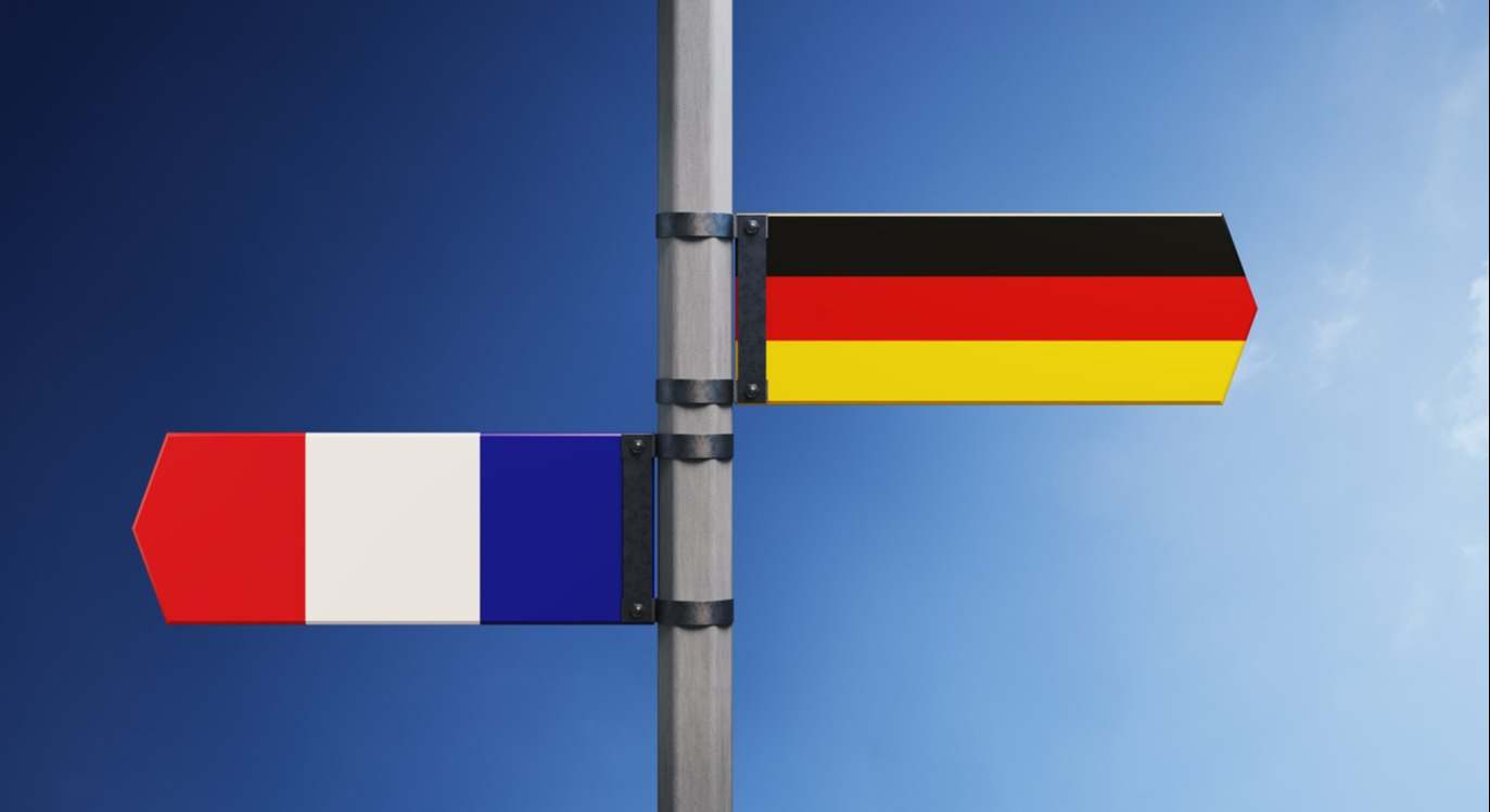 Banderas de Francia y Alemania