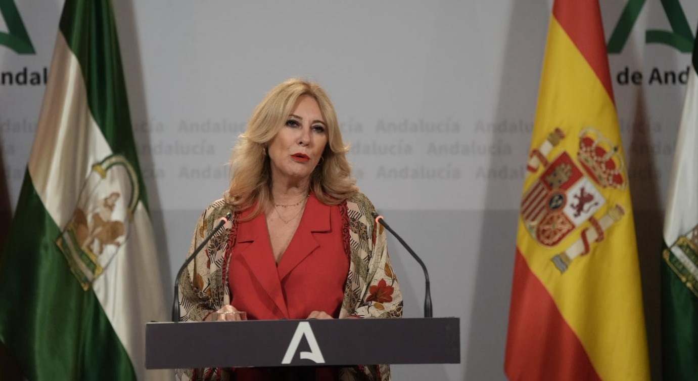 Carolina España, portavoz del Gobierno andaluz y consejera de Economía y Hacienda.