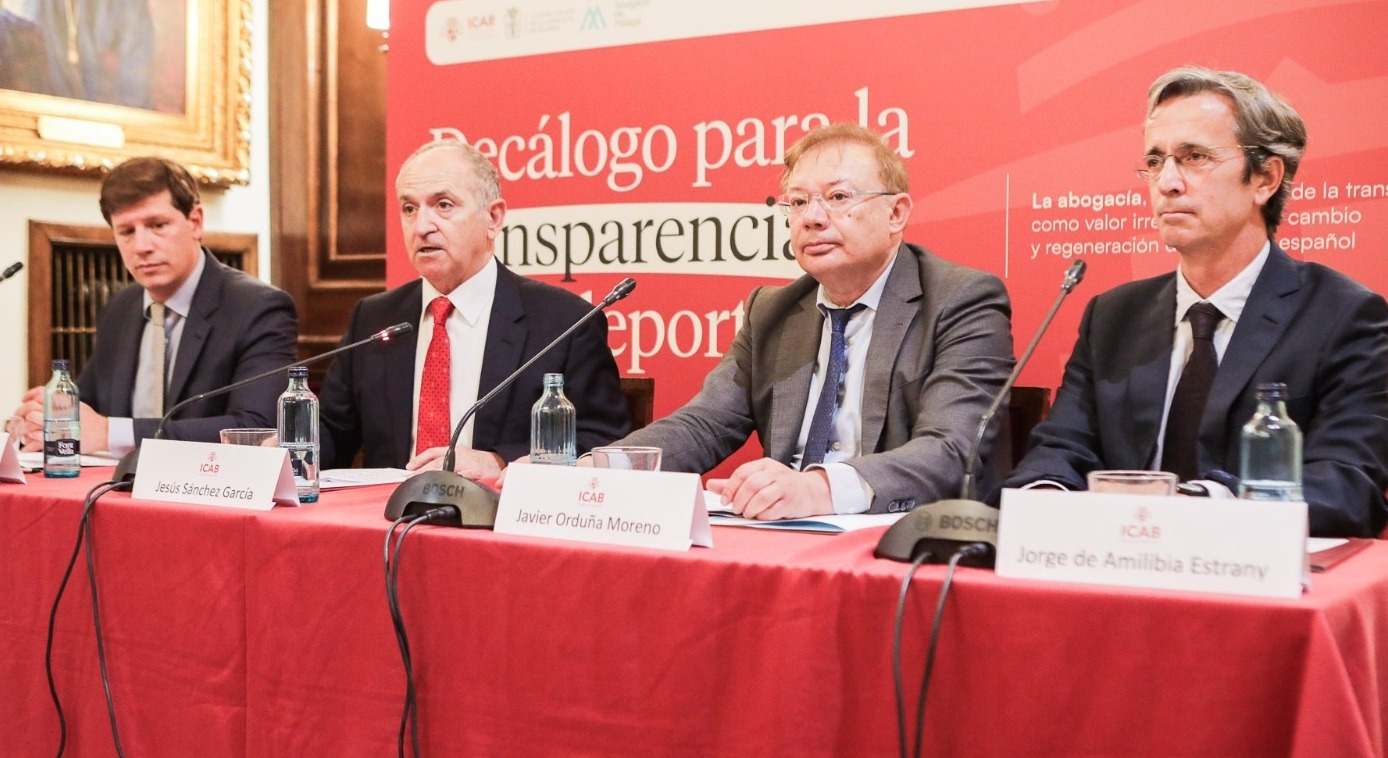 Enrique Arnaldo, Jesús M. Sánchez, Javier Orduña y Jorge de Amilibia.