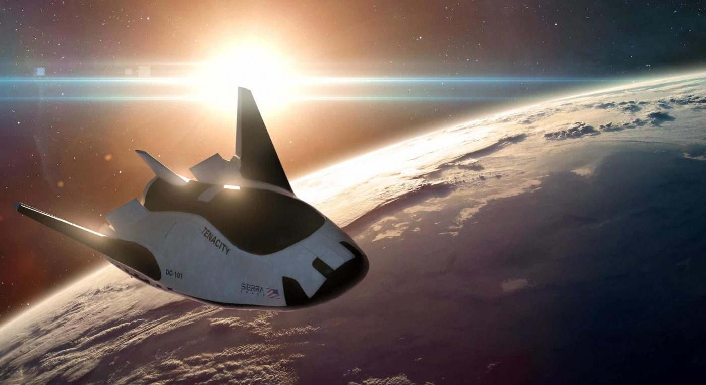 Recreación del vuelo del Dream Chaser de Sierra Space