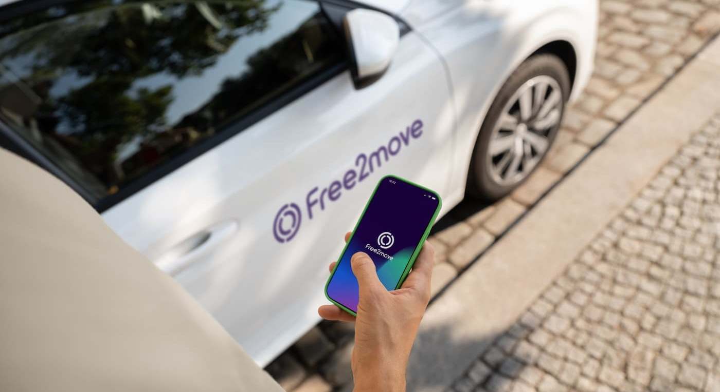 App y vehículo de Free2move.