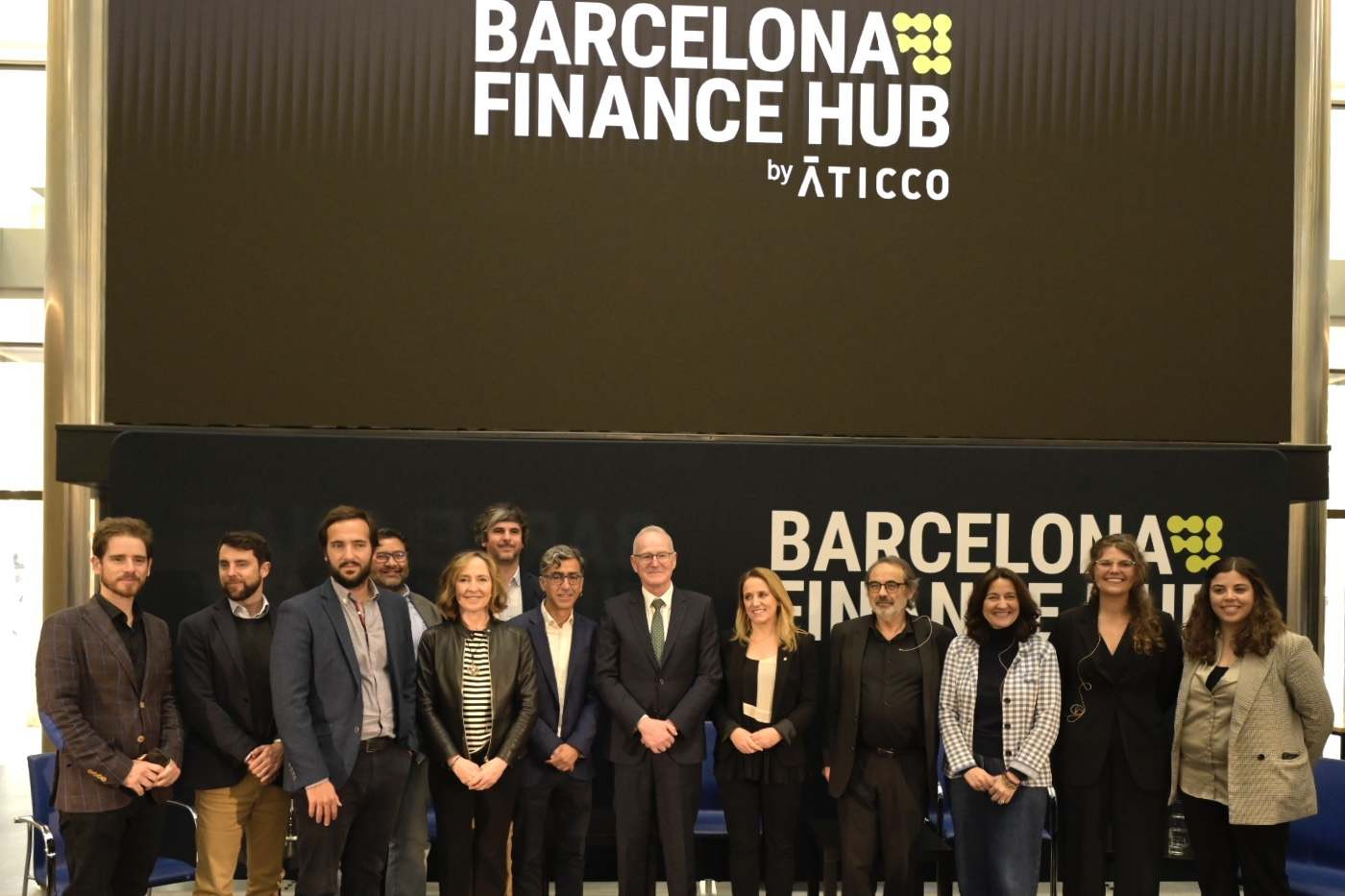 Presentación del 'hub' de startups financieras en la Bolsa de Barcelona.EE
