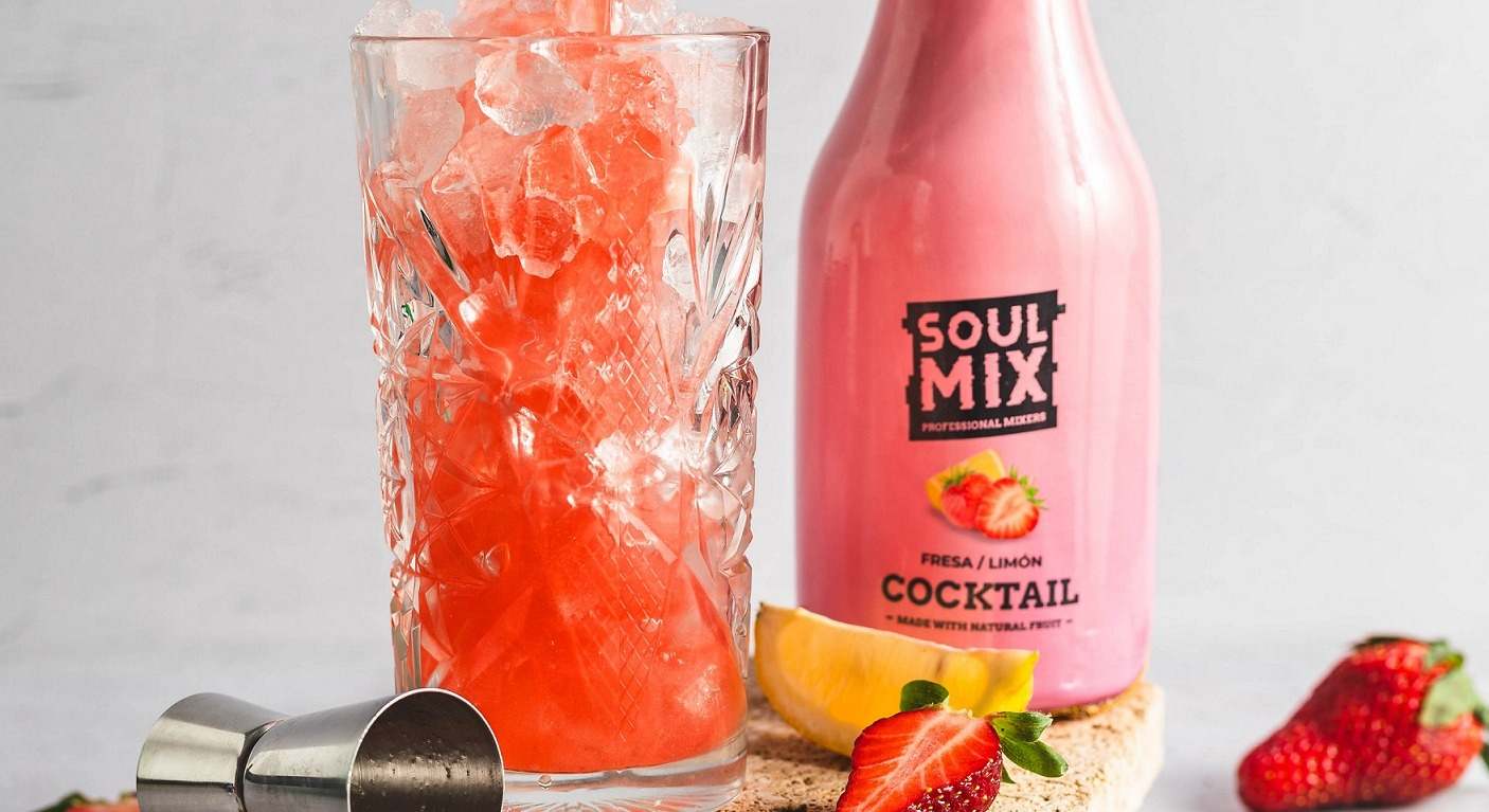 Preparado de fresa y limón de Soul Mix
