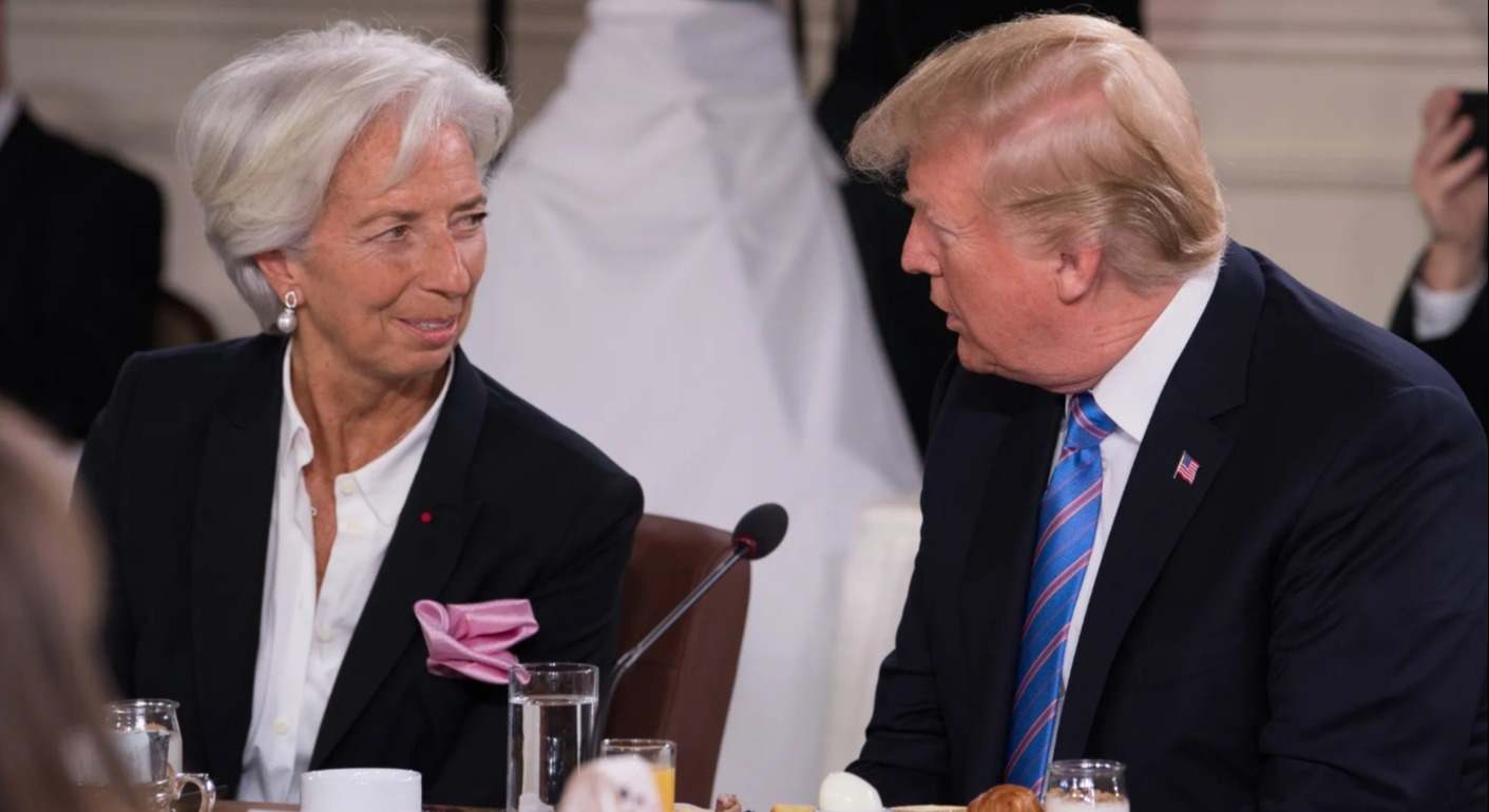 Trump y Lagarde (BLoomberg)
