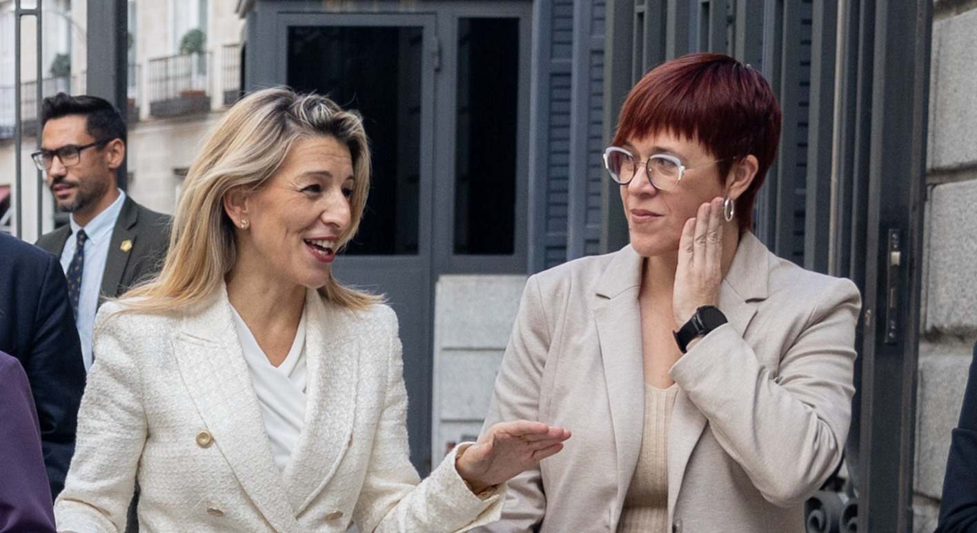 Yolanda Díaz y Àgueda Micó.