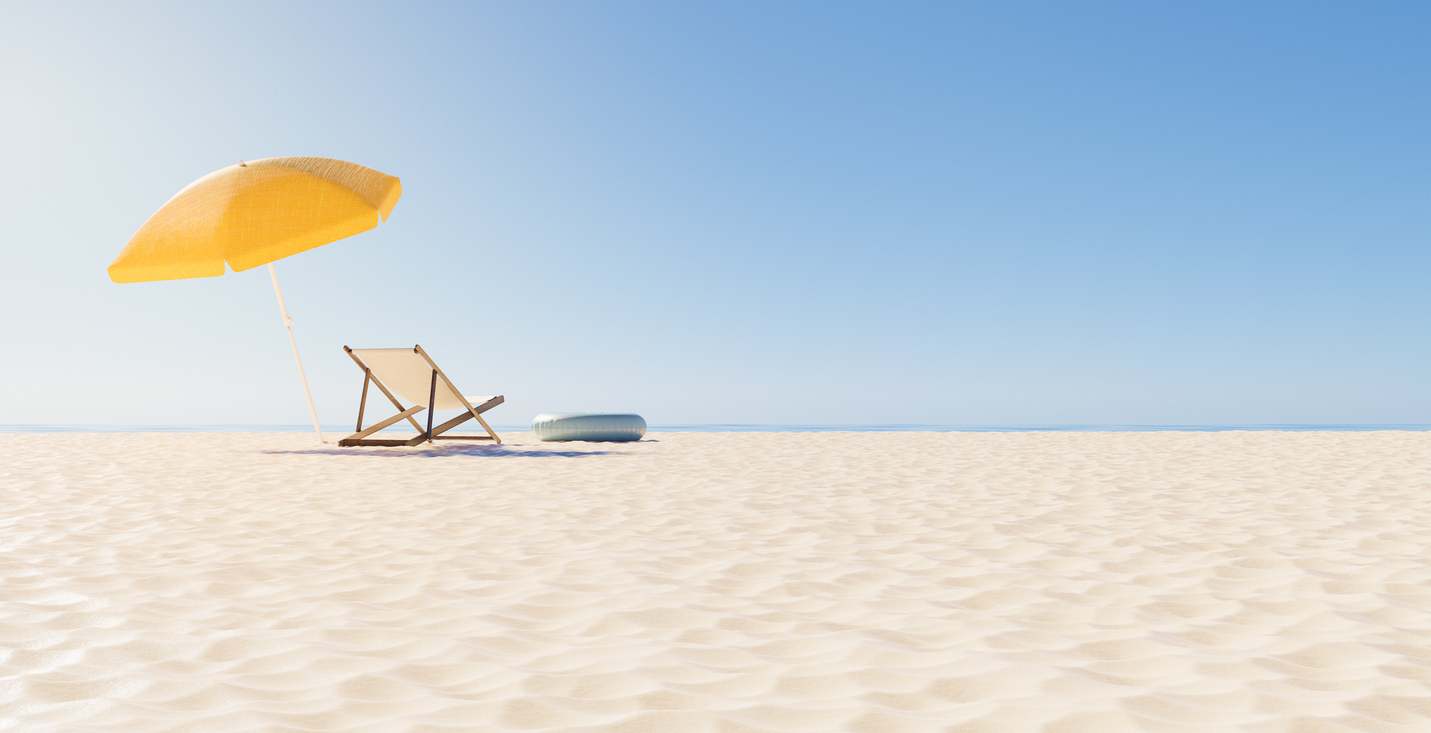 sombrilla en una playa