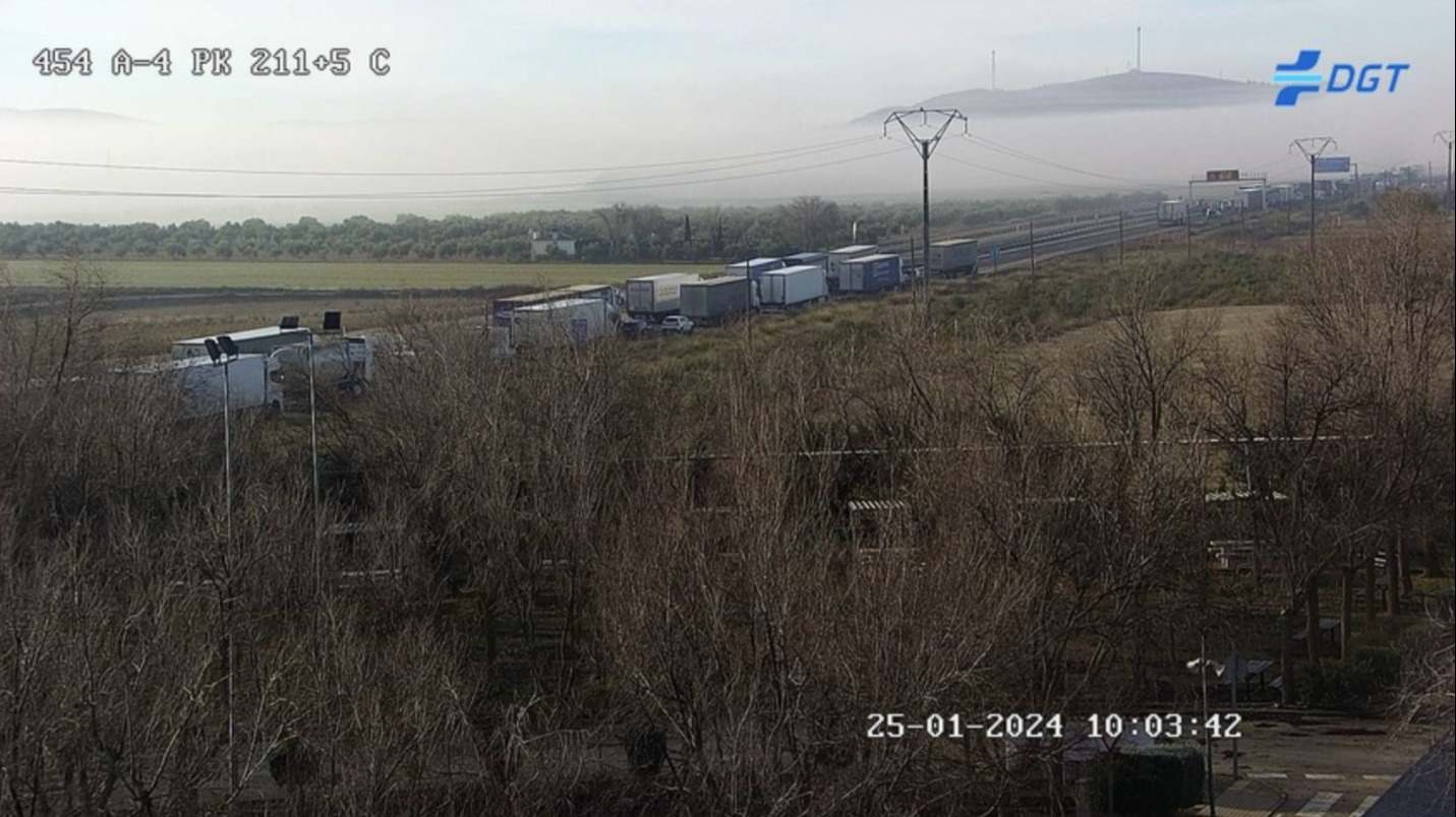 Accidente múltiple Ciudad Real A-4, niebla